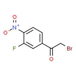 2-溴-1-(3-氟-4-硝基苯基)乙酮结构式