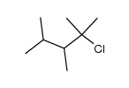 2-chloro-2,3,4-trimethyl-pentane结构式