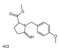 methyl 5-imino-1-[(4-methoxyphenyl)methyl]pyrrolidine-2-carboxylate,hydrochloride Structure