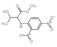 Threonine, N-(2,4-dinitrophenyl)-, methyl ester, L- (8CI) Structure
