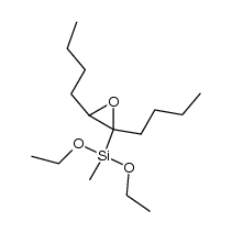 (2,3-dibutyloxiran-2-yl)diethoxy(methyl)silane Structure