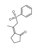 2-(1-(phenylsulfonyl)propan-2-ylidene)cyclopentanone结构式