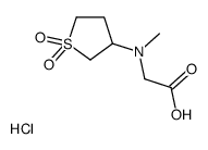 2-[(1,1-dioxothiolan-3-yl)-methylamino]acetic acid,hydrochloride Structure