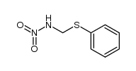 N-nitroaminomethyl phenyl sulfide Structure