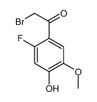 2-Fluoro-4-hydroxy-5-methoxyphenacylbromide Structure