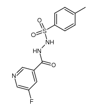 N'-(5-fluoronicotinoyl)-4-methylbenzenesulfonohydrazide结构式