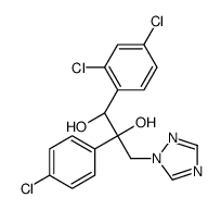 (1S,2R)-2-(4-chlorophenyl)-1-(2,4-dichlorophenyl)-3-(1,2,4-triazol-1-yl)propane-1,2-diol结构式