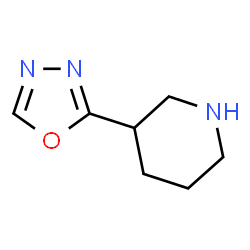 3-(1,3,4-oxadiazol-2-yl)piperidine Structure
