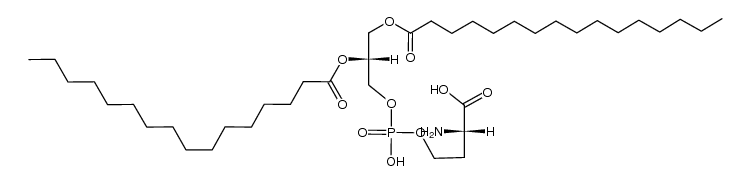 (2S)-2-amino-4-((((R)-2,3-bis(palmitoyloxy)propoxy)(hydroxy)phosphoryl)oxy)butanoic acid结构式