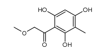 2-methoxy-1-(2,4,6-trihydroxy-3-methyl-phenyl)-ethanone结构式