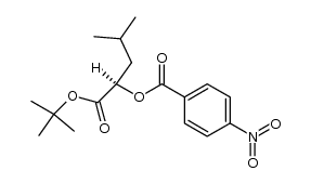 (R)-1-(tert-butoxy)-4-methyl-1-oxopentan-2-yl 4-nitrobenzoate结构式