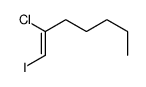 2-chloro-1-iodohept-1-ene Structure