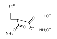 azane,cyclobutane-1,1-dicarboxylate,platinum(4+),dihydroxide结构式