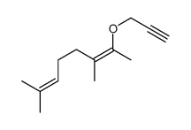 3,7-dimethyl-2-prop-2-ynoxyocta-2,6-diene结构式