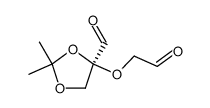 (S)-2,2-Dimethyl-4-(2-oxo-ethoxy)-[1,3]dioxolane-4-carbaldehyde Structure
