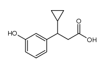 3-环丙基-3-(3-羟基苯基)丙酸结构式