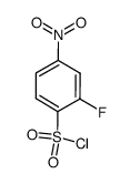 2-氟-4-硝基苯磺酰氯结构式