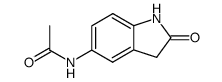 N-(2-Oxo-2,3-dihydro-1H-indol-5-yl)-acetamide结构式