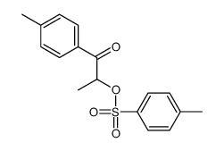 [1-(4-methylphenyl)-1-oxopropan-2-yl] 4-methylbenzenesulfonate结构式