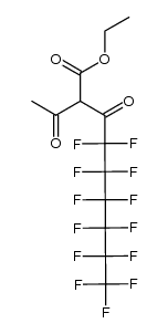 ethyl 2-acetyl-4,4,5,5,6,6,7,7,8,8,9,9,9-tridecafluoro-3-oxononanoate结构式