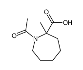 1-acetyl-2-methylazepane-2-carboxylic acid结构式