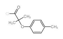2-甲基-2-(4-甲基苯氧基)丙酰氯结构式