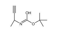 Carbamic acid, (1-methyl-2-propynyl)-, 1,1-dimethylethyl ester, (R)- Structure