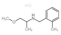 (2-Methoxy-1-methyl-ethyl)-(2-methyl-benzyl)-amine hydrochloride结构式