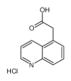 5-Quinolinylacetic acid hydrochloride (1:1) Structure