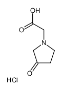 (3-Oxo-pyrrolidin-1-yl)-acetic acid hydrochloride Structure