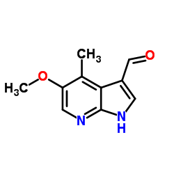 4-Methyl-5-Methoxy-7-azaindole-3-carbaldehyde结构式