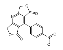 8-(4-nitrophenyl)-3,5-dihydrodifuro[3,4-b:3',4'-f]pyridine-1,7-dione结构式