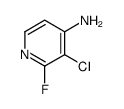 3-chloro-2-fluoropyridin-4-amine结构式