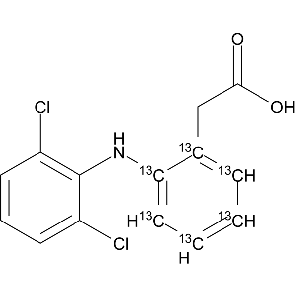Diclofenac-13C6 Structure
