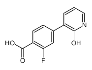 2-fluoro-4-(2-oxo-1H-pyridin-3-yl)benzoic acid Structure