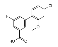 3-(4-chloro-2-methoxyphenyl)-5-fluorobenzoic acid Structure