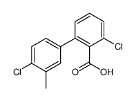 2-chloro-6-(4-chloro-3-methylphenyl)benzoic acid Structure