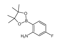 5-fluoro-2-(4,4,5,5-tetramethyl-1,3,2-dioxaborolan-2-yl)aniline Structure
