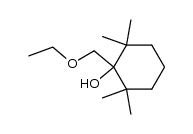 1-Aethoxymethyl-2,2,6,6-tetramethyl-cyclohexanol-(1) Structure