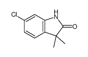 6-chloro-3,3-dimethylindolin-2-one结构式