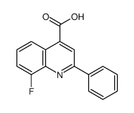 8-氟-2-苯基喹啉-4-羧酸结构式