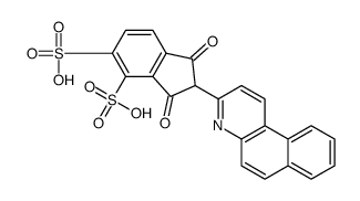 2-苯并[F]喹啉-3-基-1H-茚-1,3-(2H)-二酮二磺基衍生物结构式
