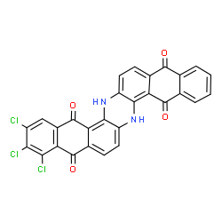 trichloro-6,15-dihydroanthrazine-5,9,14,18-tetrone Structure