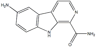 6-amino-9H-pyrido[3,4-b]indole-1-carboxamide结构式