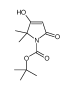 3-Hydroxy-2,2-dimethyl-5-oxo-2,5-dihydro-pyrrole-1-carboxylic acid tert-butyl ester结构式