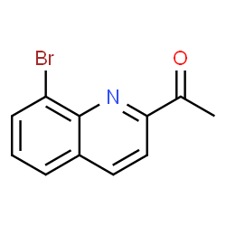 1-(8-溴喹啉-2-基)乙酮结构式