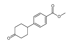 methyl 4-(4-oxocyclohexyl)benzoate结构式