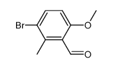 3-溴-6-甲氧基-2-甲基苯甲醛结构式
