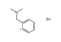 N,N-dimethyl-1-(2-trimethylstannylphenyl)methanamine结构式