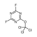 2,4-difluoro-6-(trichloromethoxy)-1,3,5-triazine结构式